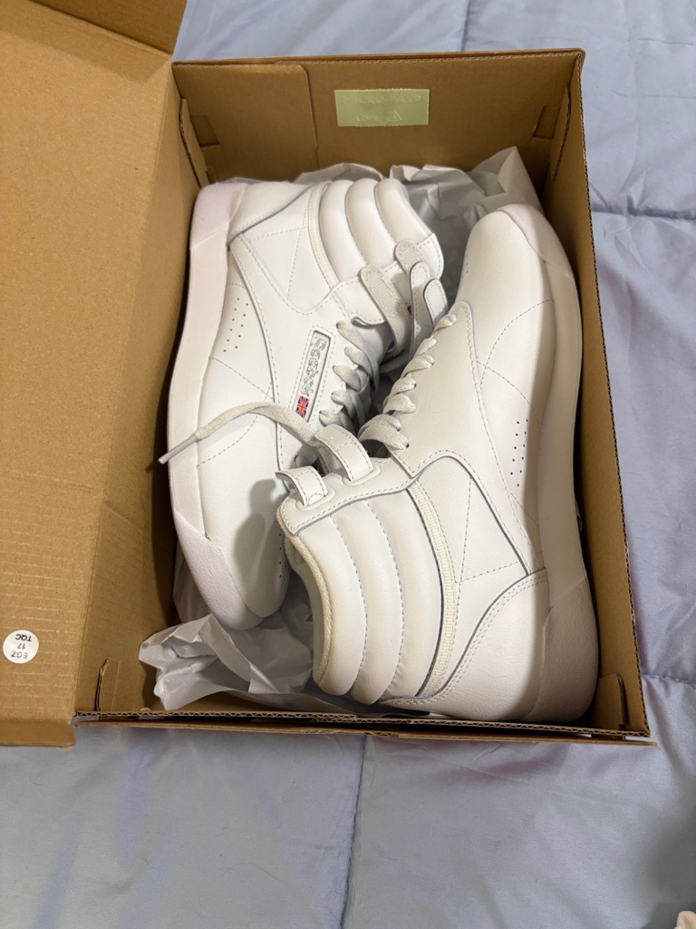 Reebok White High-Top Athletic Sneakers